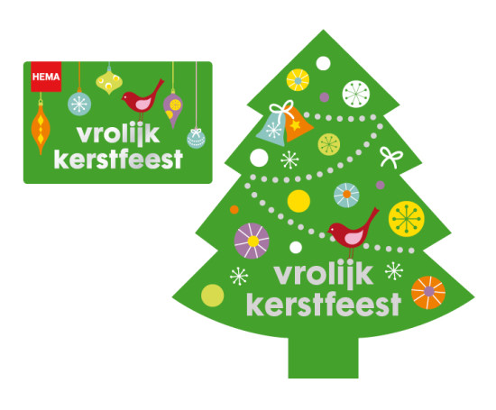 HEMA verpakking Kerst cadeaukaart